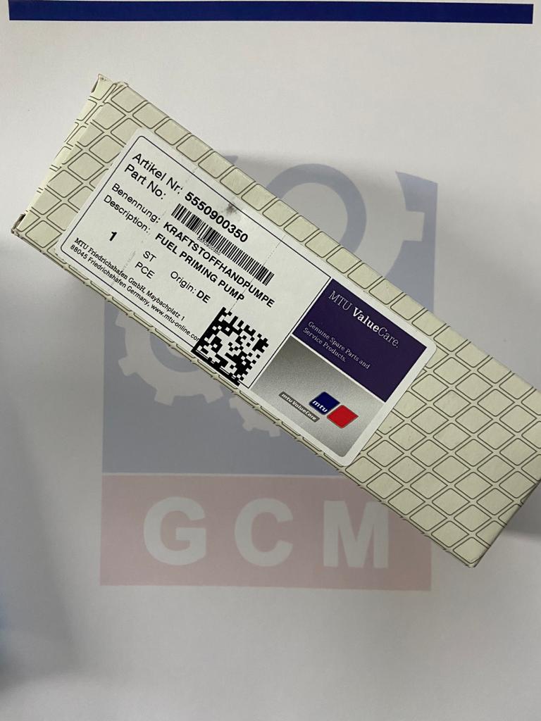 MTU fuel priming 5550900350