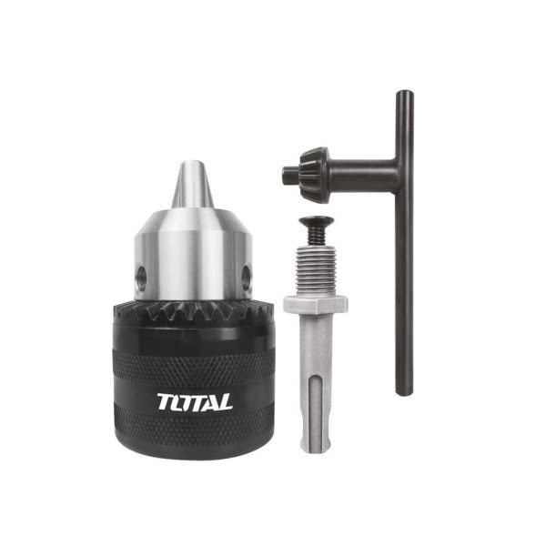 Mandril con llave y adaptador SDS-PLUS TOTAL