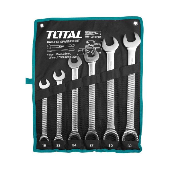 Juego Llave Fija Combinada Reforzada (6piezas) 19-32mm TOTAL THT102RK061