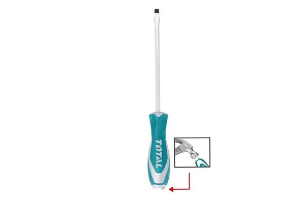 Destornillador Plano Golpe 8mm X 200mm TOTAL THTGTS8200