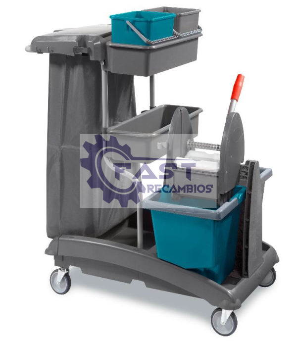 Carro de limpieza profesional marca SYNCLEAN