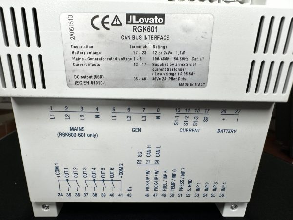 Power generator controller Lovato RGK601 - Image 2