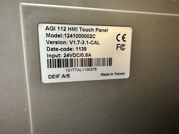 DEIF HMI screen AGI112 Touch Panel - Image 2