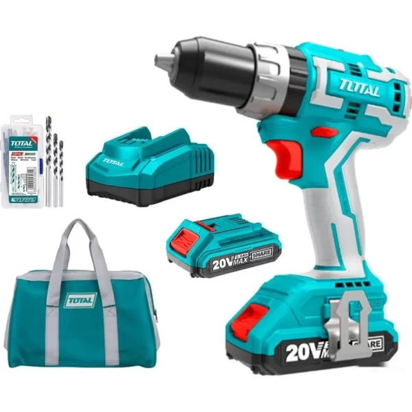 Taladro percutor brushless a batería  TOTAL TIDLI20608