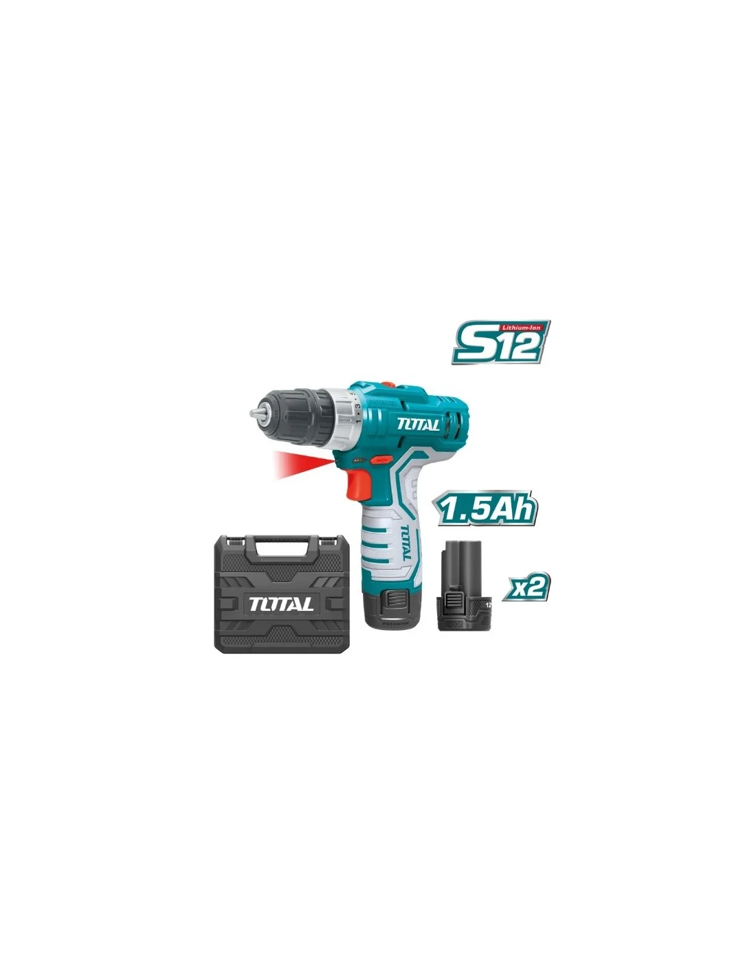 Taladro atornillador a batería TDLI1232E 12V TOTAL