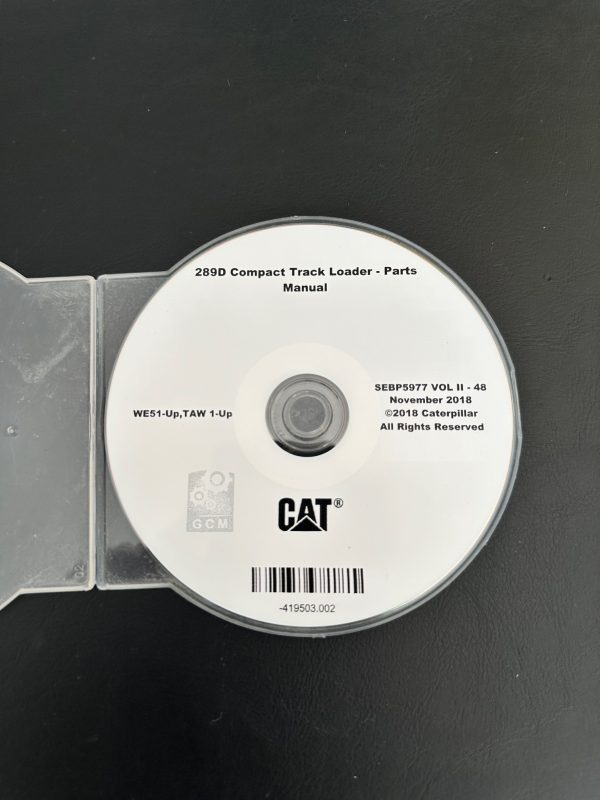 289D Compact Track Loader - Parts Manual