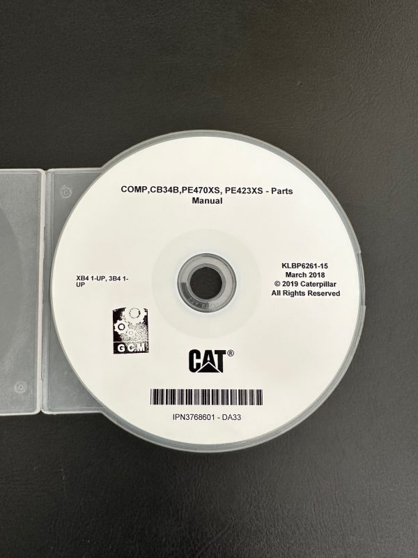 Caterpillar CB34B PE470XS PE423XS - Parts Manual