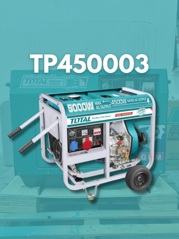 Generador diesel marca TOTAL modelo TP450003