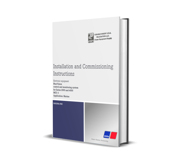 MTU installation and commissioning instructions E532206/05E